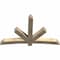 Ekena Millwork Alberta Rough Sawn Timber Gable Bracket, Douglas Fir, 84"W x 53"H x 6"D x 6"F, 15/12 Pitch GBW084X53X0606ALB00RDF - alternate 4